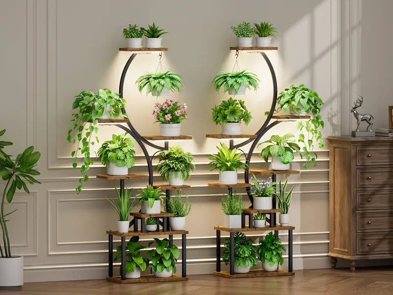 Suporte Para Planta Essenza com luz de Led Garden Design®️
