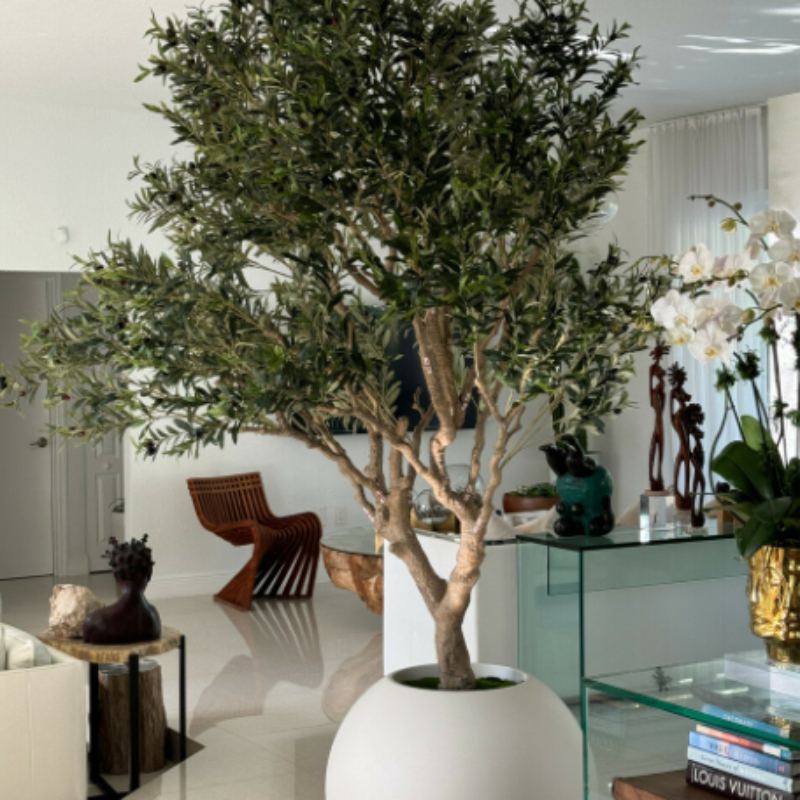 Coleção Plantas Artificiais Ultra Realista + Vaso Home Design®️