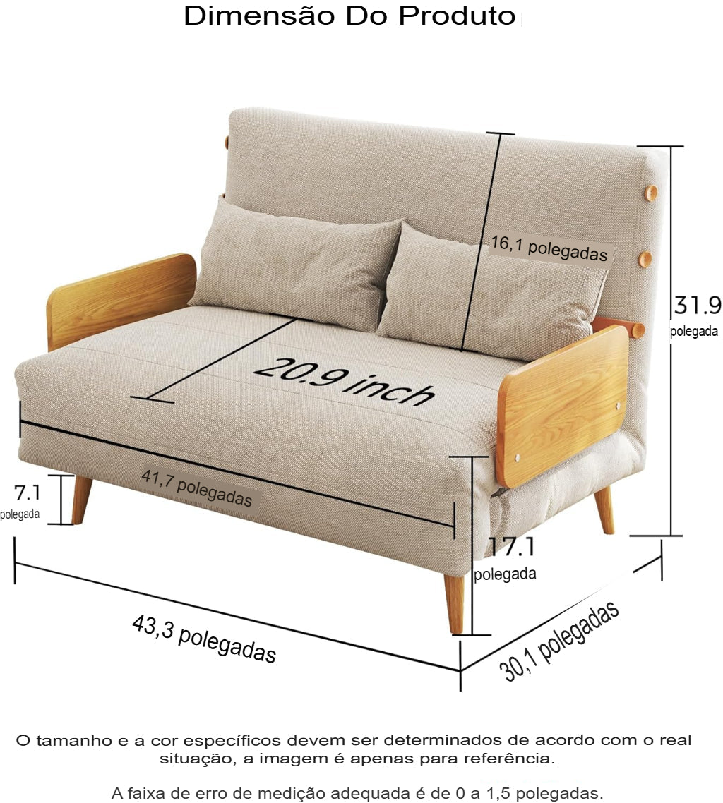 Poltrona-Cama Atenas™ – Design Inteligente e Conforto 2 em 1