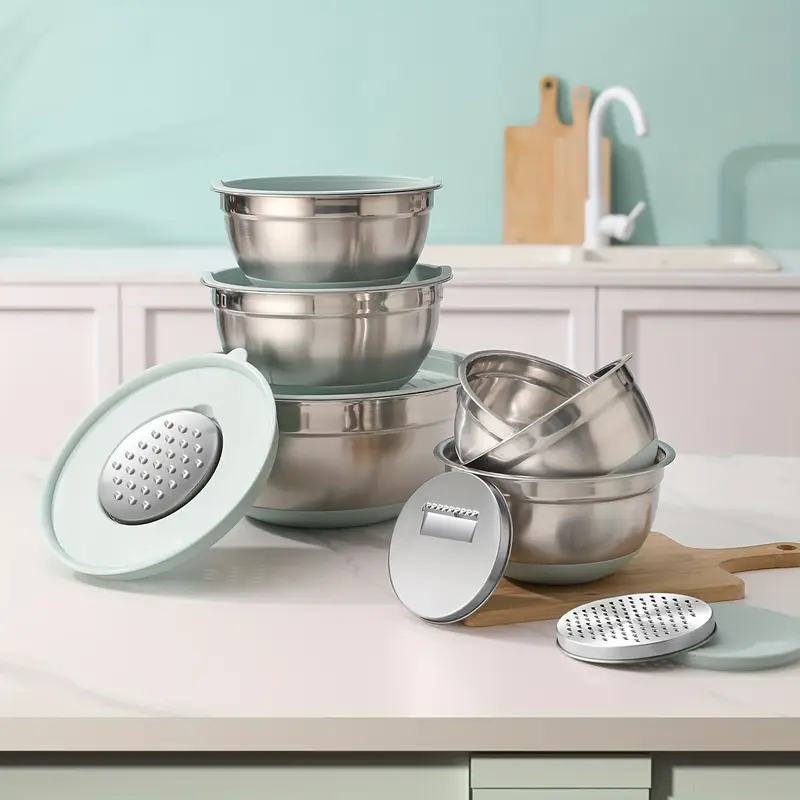 Chef Prime™ Kit Gourmet de Tigelas e Utensílios Inoxidáveis 29 em 1