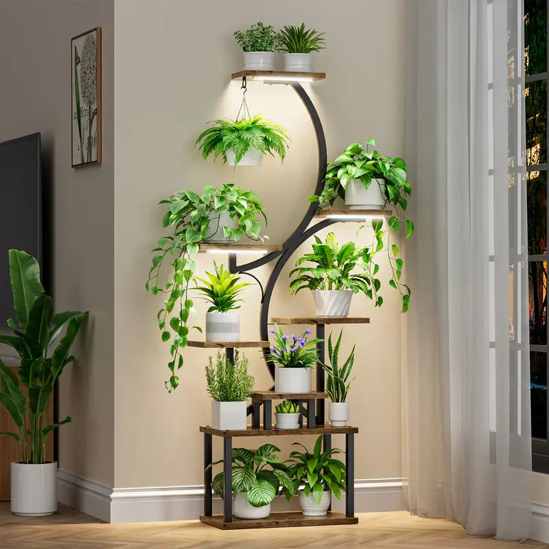 Suporte Para Planta Essenza com luz de Led Garden Design®️