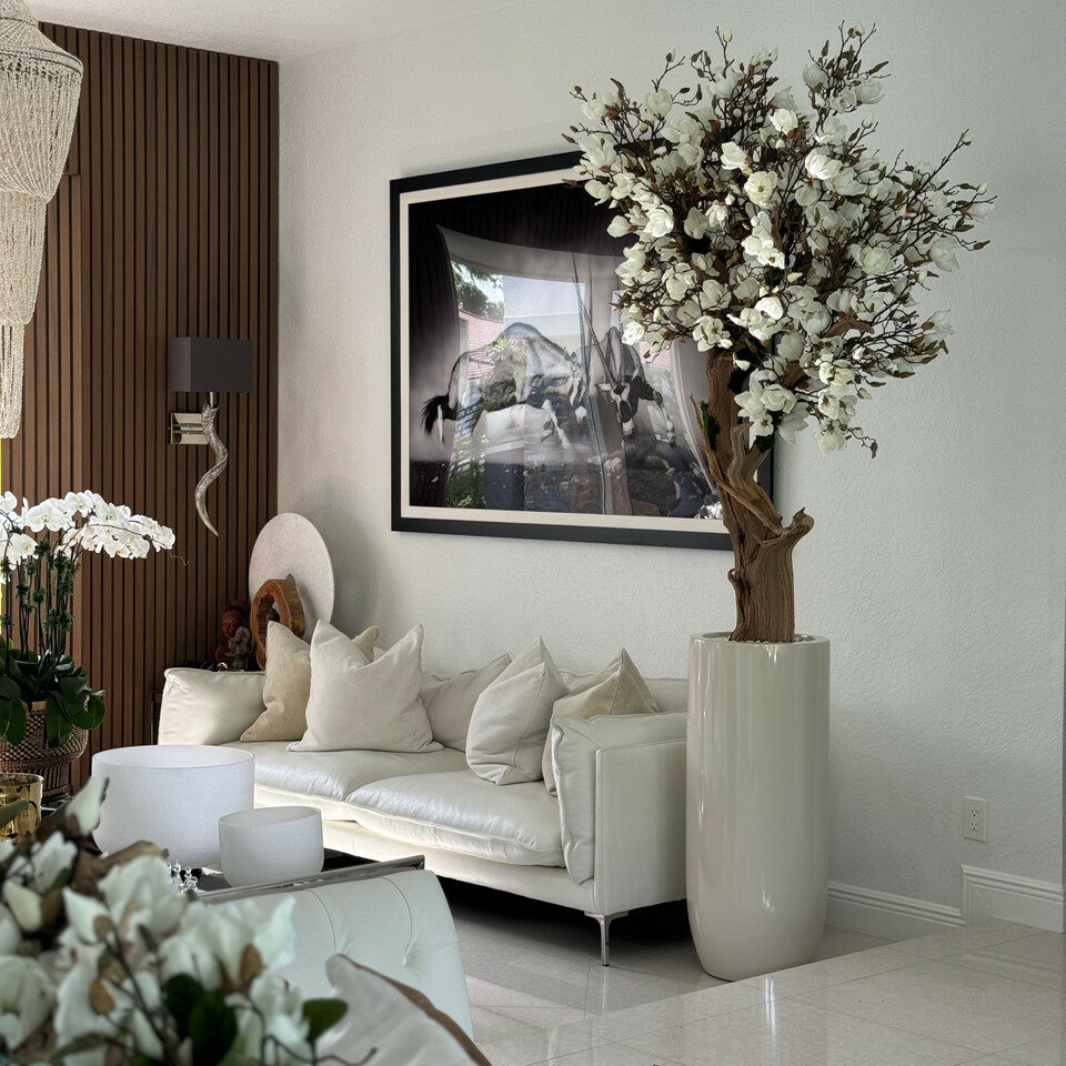 Coleção Plantas Artificiais Ultra Realista + Vaso Home Design®️