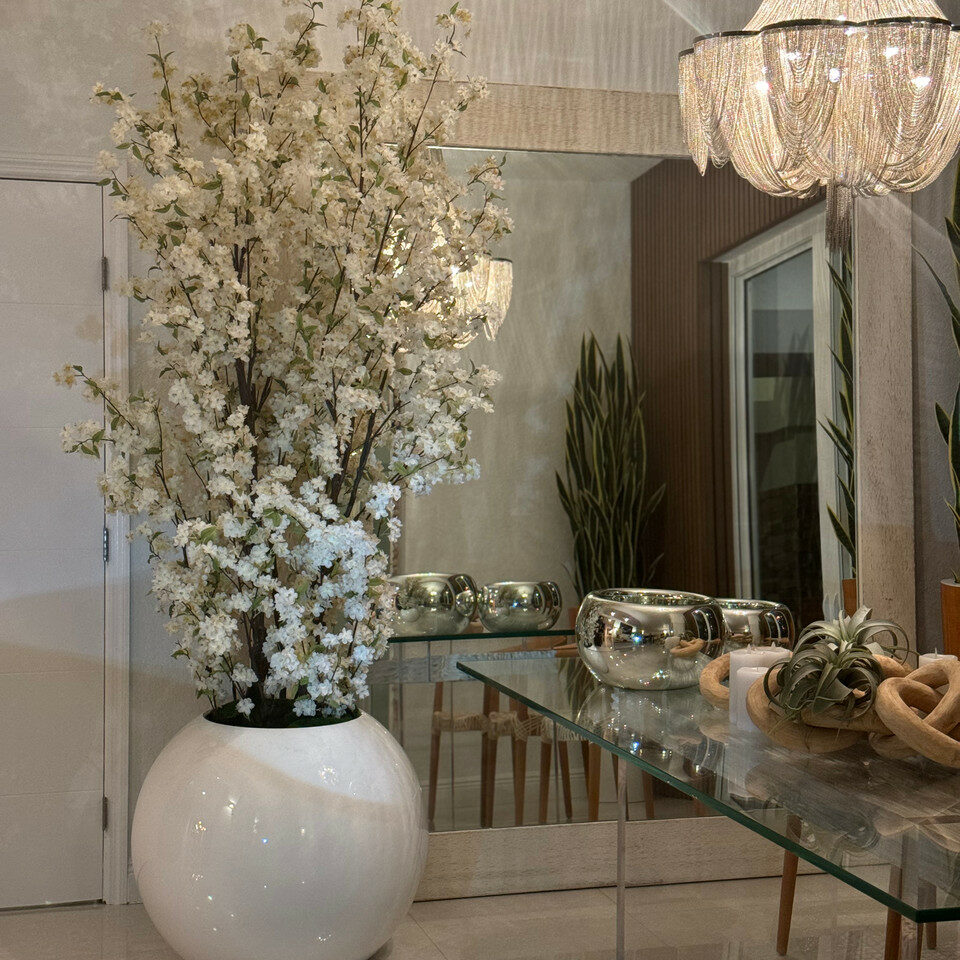 Coleção Plantas Artificiais Ultra Realista + Vaso Home Design®️