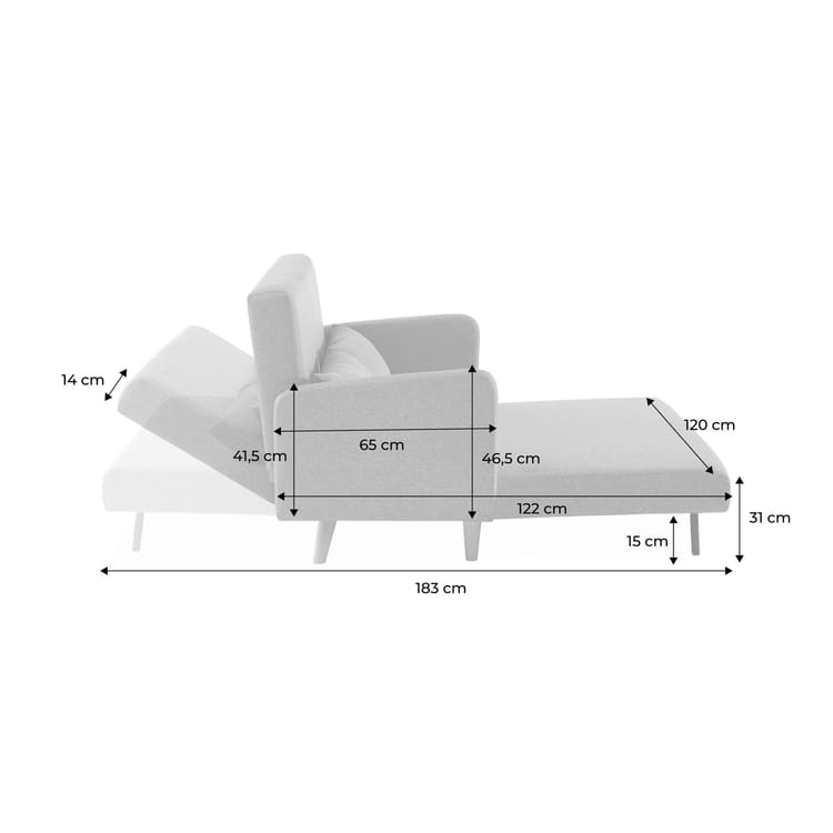 Poltrona-Cama Atenas™ – Design Inteligente e Conforto 2 em 1